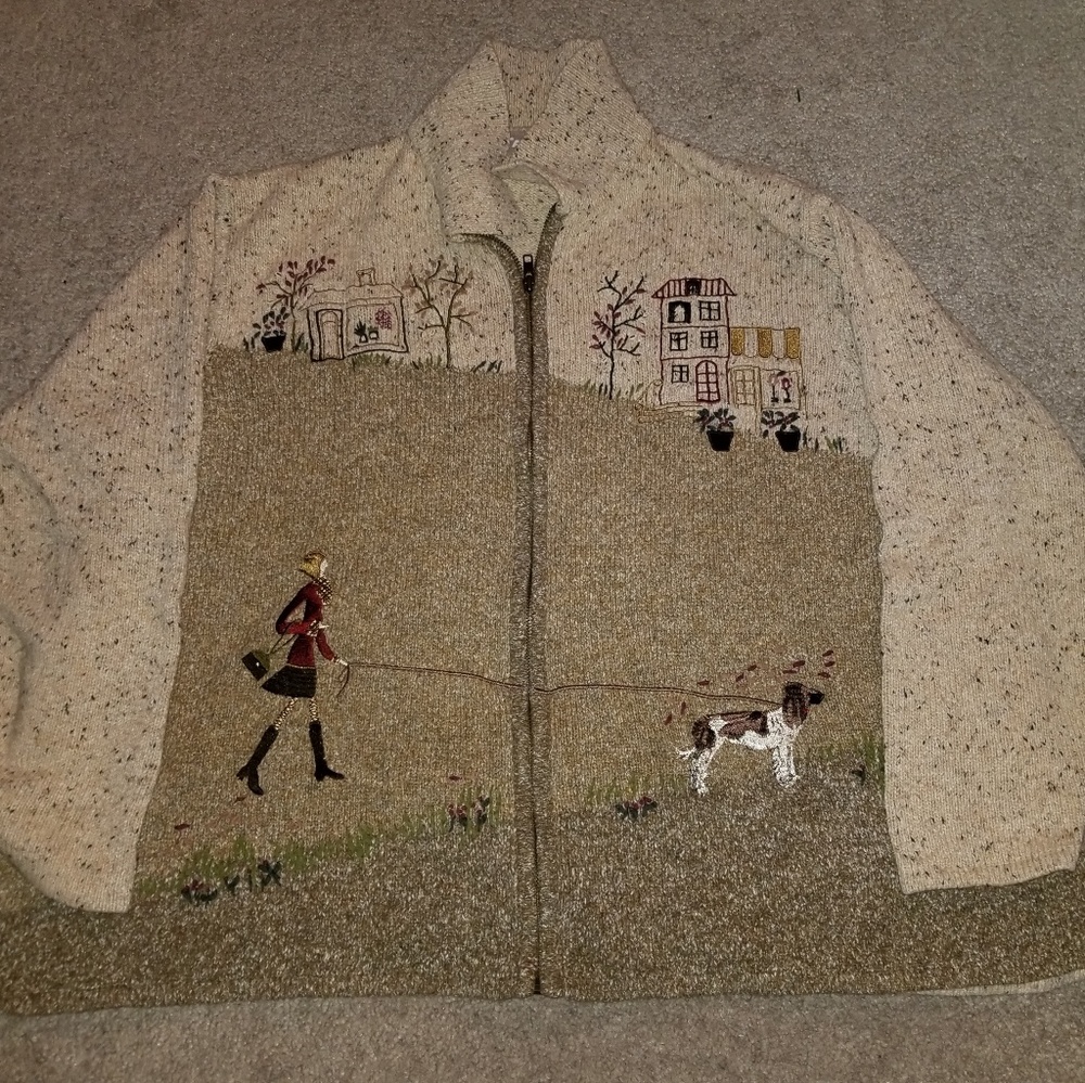 TANJAY zippered sweater 3x